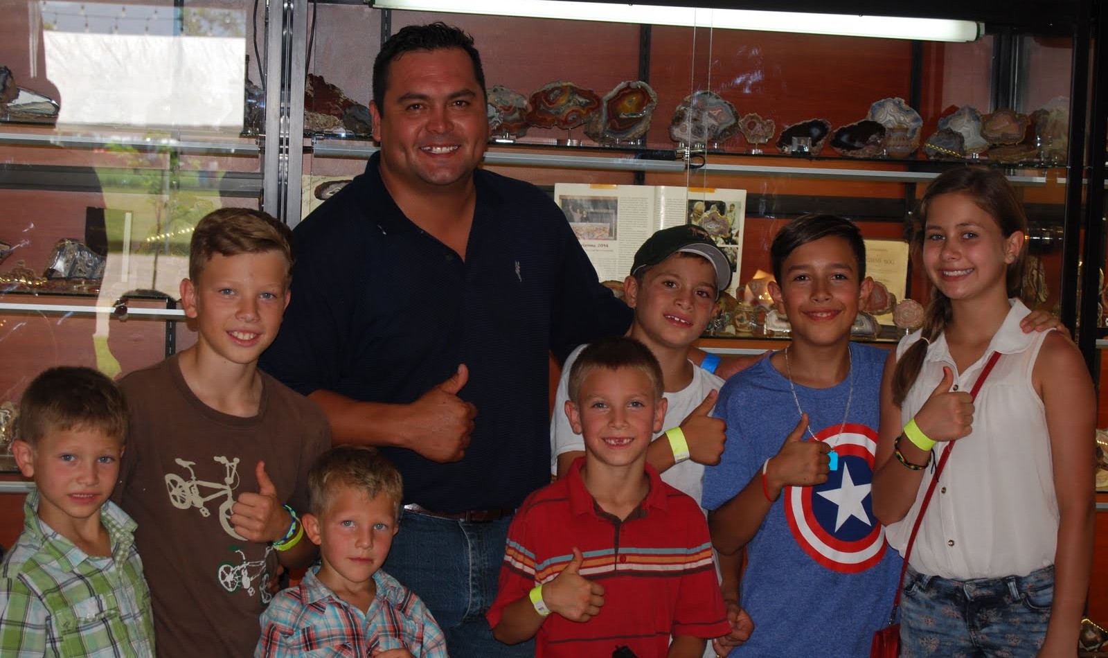 Founder & President of Glachi with some Kids